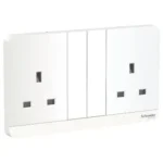 Clipsal AvatarOn Double Flat Pin Switch Socket 13A