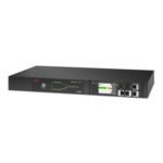 APC NetShelter Rack Automatic Transfer Switch, 1U, 16A, 230V, 2 C20 IN, 8 C13, 1 C19 OUT, 50/60Hz